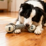 Dog Chew Toys Supplier - Dumbbell Cotton Rope Tennis