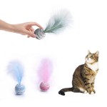 Cat Toys Supplier - Feathery Wobble Balls EVA Foam