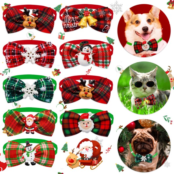 Pet Bowtie Supplier - Christmas Polyester Winter
