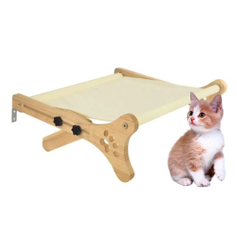 Wall-mounted Cat Bed Manufacturer - Wooden Hammock Window