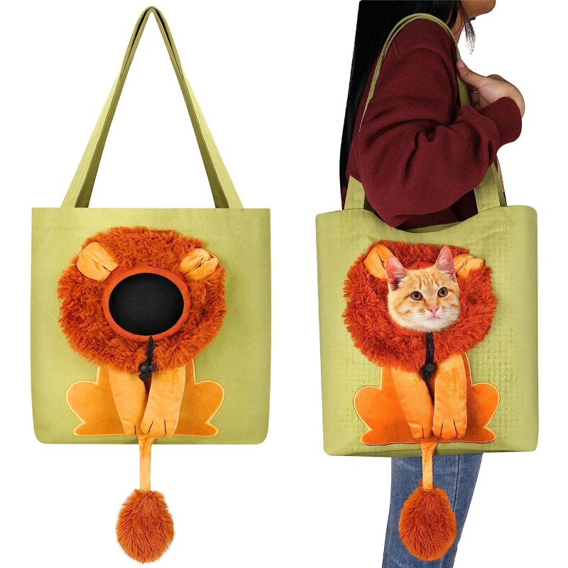 Pet Shoulder Bag Supplier - Lion Shaped Portable