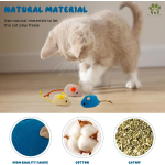 Cat Mice Toys Supplier - Plush Catnip Mouse Indoor