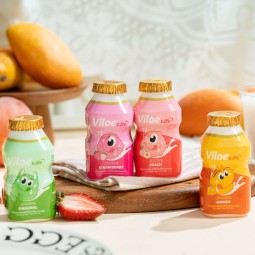 Viloe Life原汁原味乳酸菌饮料100ml*4瓶，草莓、桃子、芒果等口味