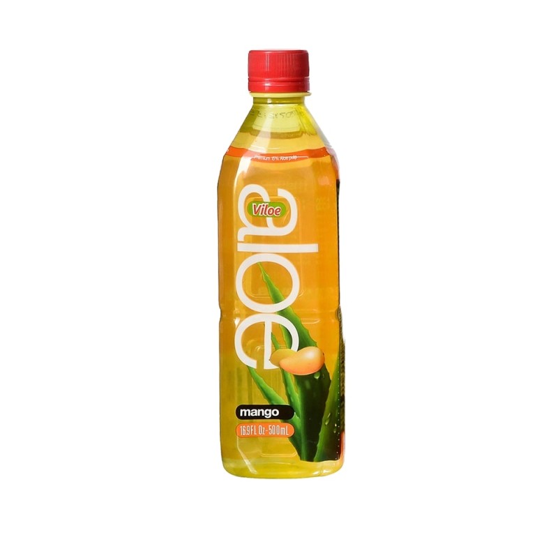 Viloe Healthy Mango Pomegranate Fruit Flavored Aloe Vera Soft Drink with Pulp