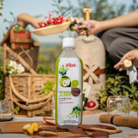 Vietnamese Manufacturer's Best Quality 500ML NFC Chia Seed Drink Flavored with Mango OEM ODM Other Beverages in Bottle Packaging