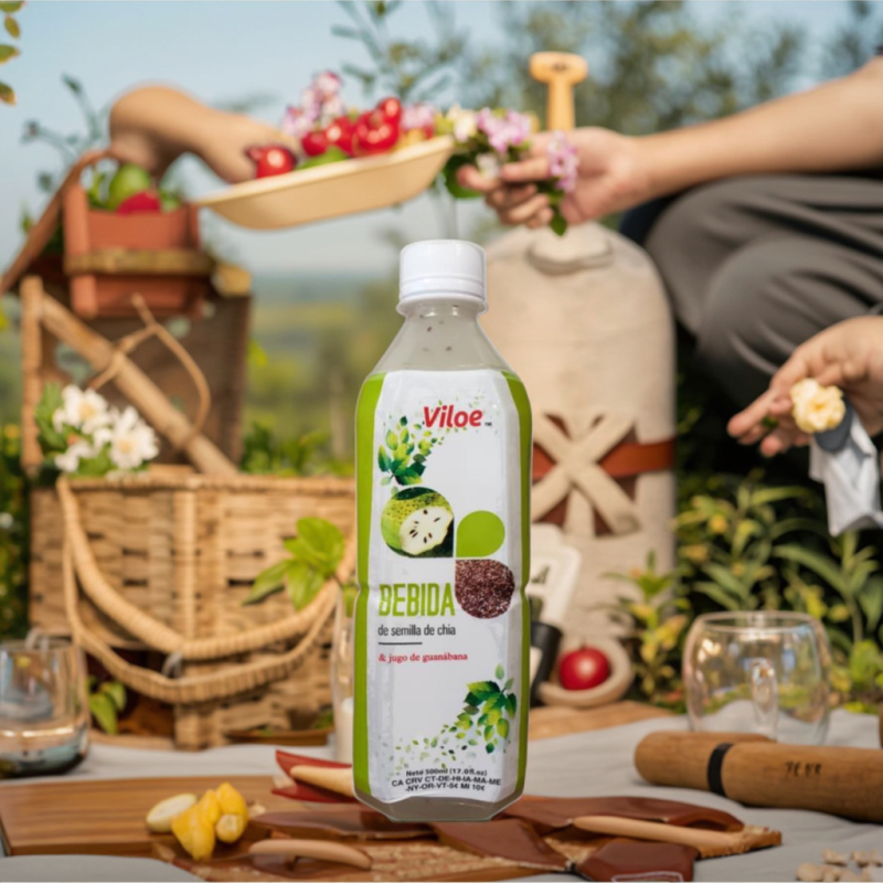 Vietnamese Manufacturer's Best Quality 500ML NFC Chia Seed Drink Flavored with Mango OEM ODM Other Beverages in Bottle Packaging