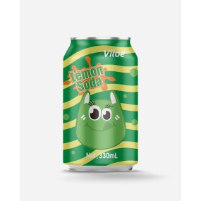 Classic Lemon Flavored 330ml Carbonated Soda Icy and Cool Sweet and Dry Taste Packaged in Boxes for Children's Beverages