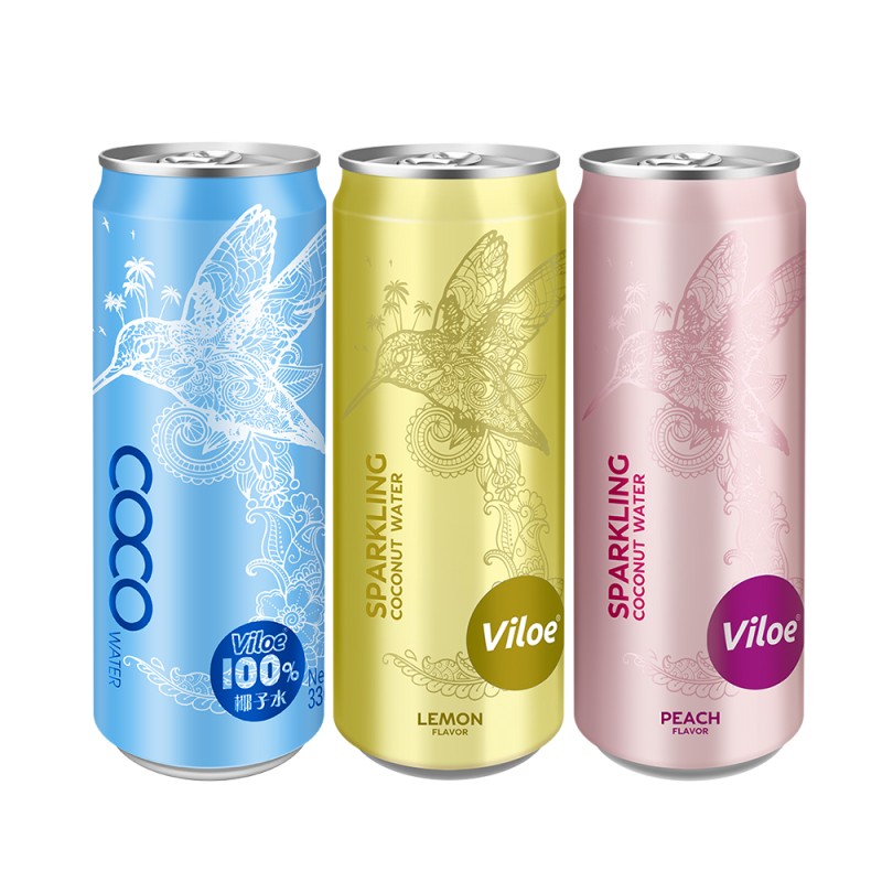 Viloe Carbonated Soft Drink Vitamin Electrolyte Drink Sparkling Coconut Water