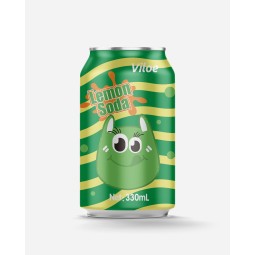 Viloe经典柠檬330毫升碳酸软饮料干甜味苏打干风格包装的儿童