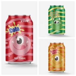 Viloe 330毫升碳酸软饮料，24罐/盒，可乐，柠檬，橘子，其他饮料