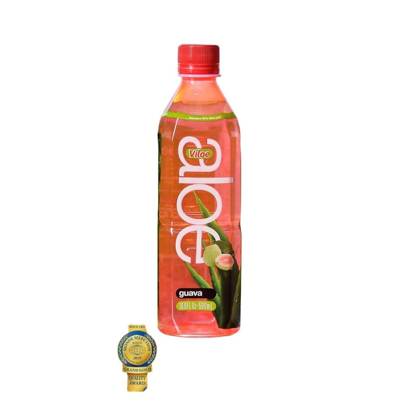 Viloe 500ML Aloe Vera Puree Cholesterol Free With Mango Pineapple and Guava Flavors Soft Drinks in Original Bottle Packaging