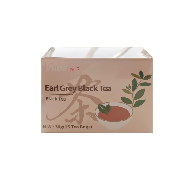 Viloe Life伯爵灰锡兰红茶15茶包盒装食品配对能量与健康的好处，新鲜加工