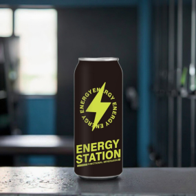 啦啦队330毫升维生素和牛磺酸注入能量饮料甜和清爽的OEM成人盒包装