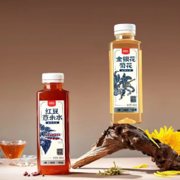 无糖金银花和菊花饮料，瓶包装，植物饮料，甘草和其他饮料