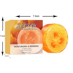 Exfoliating Soap Factory - Natural Handmade Pumpkin Luffa Fiber Bar