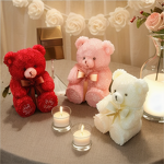 Teddy Bear Soy Candle Factory - Handmade Rose Novelty Scented Christmas