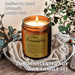 Scented Candles Gift Set Factory - Luxury Amber Glass Soy Wax with Lid