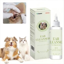 Pet Herbal Ear Cleaner Drops Manufacturer - Natural for Itchy Stinky Dog Cat Ears