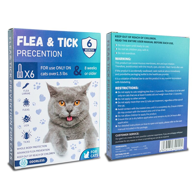 Cat Flea Treatment Supplier - OEM Fast Acting Topical Drops Online