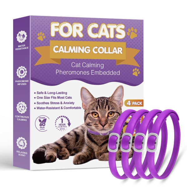 Cat Collar Supplier - 4pk PVC with Calming Pheromones for Relaxation