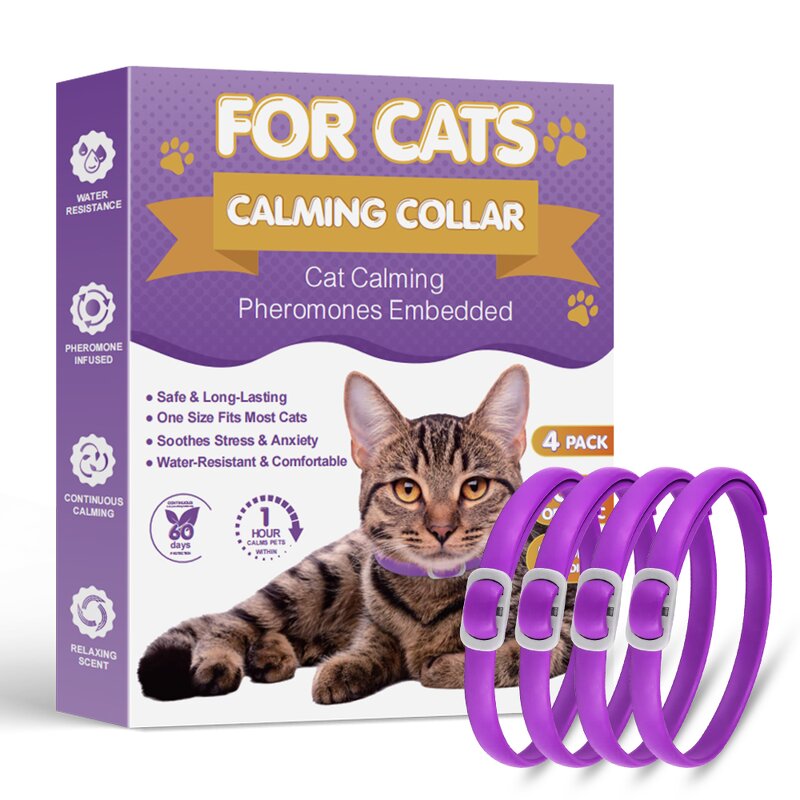 Cat Collar Supplier - 4pk PVC with Calming Pheromones for Relaxation