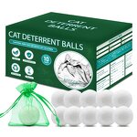 Cat Repellent Ball Supplier - 10-Pack Cute with Peppermint Oil Deterrent
