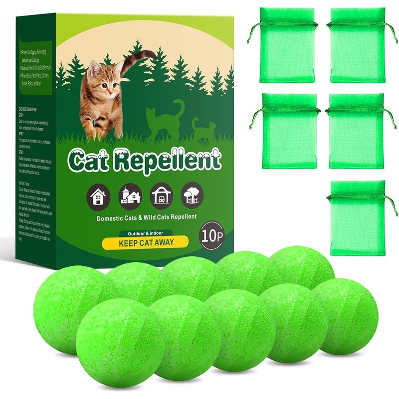 Cat Repellent Ball Factory - Eco-Friendly Indoor Outdoor with Peppermint Oil