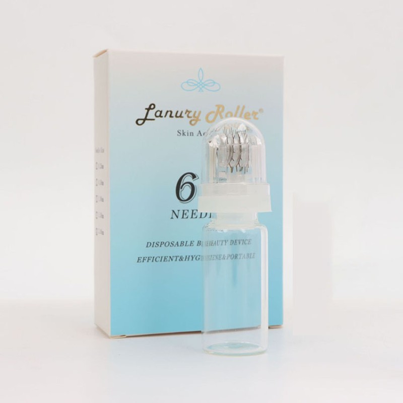 HN20 Derma Stamp Microneedling Tool Facial Serum Applicator for Skin Care Treatment Titanium Hydra Needle for Face