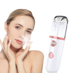 2025 Face Moisture Device USB Rechargeable ABS Mini Pocket Portable Nano Facial Mist Spray Facial Steamer Nano Mister