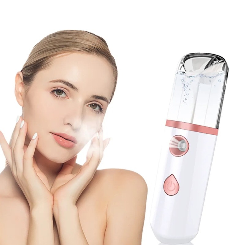 2025 Face Moisture Device USB Rechargeable ABS Mini Pocket Portable Nano Facial Mist Spray Facial Steamer Nano Mister