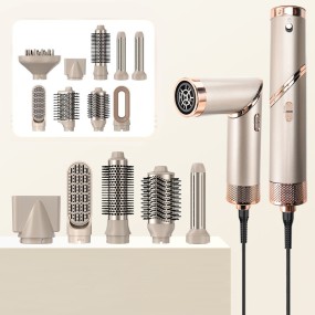 New Design 9 in 1 One Step Hair Air Brush Kit Professional Foldable High Speed Hair Dryer Brush Styler
