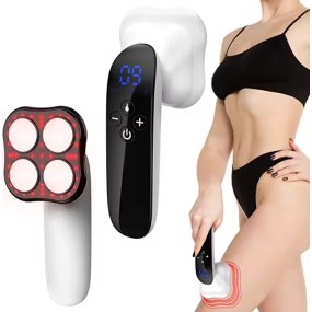 Portable Wireless Body Sculpting Machine Anti-Cellulite Stretch Mark Fat Burner Targets Face and Hands Handheld Body Massager