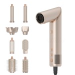 High Quality 8 in 1 DC Motor Hair Dryer 11000rpm High Speed Multi-Function Folding Hot Air Comb Electric LCD Temperature Display