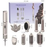 Professional Automatic Hot Air Styler Factory Brushless NTC Induction Negative Ions Hair Dryer Ceramic Straightener Electric