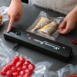 220V/110V塑料电动支架/台式真空封口机包装机黑色家用食品真空袋10个免费真空袋