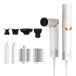 Multi-Functional Foldable Salon Hair Dryer Brush Private Brand Electric Styling Tool Set with Ceramic Negative Ion Hot Air