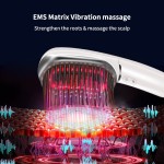 Red Light Therapy Sonic Scalp Massager Vibrating Comb for Hair Growth with LED Therapy Targeted Scalp Massage Device
