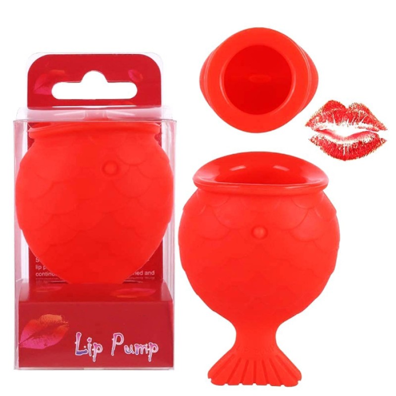 Lips Enhancer Plumper Device Lips Silicone Fish Shape Natural Pout Mouth Tool Sexy Lip Mouth
