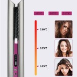 2-in-1 Rechargeable Personalized Hair Straightener/Curler Portable Wireless Electric Hair Styler for Household Use
