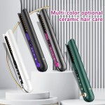2-in-1 Rechargeable Personalized Hair Straightener/Curler Portable Wireless Electric Hair Styler for Household Use