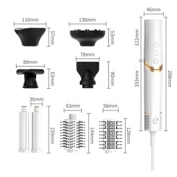 多功能可折叠沙龙电吹风刷自有品牌电动造型工具集与陶瓷负离子热风