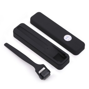 Beard Growth Kit Medical Grade Roller Derma Roller Set 540Needles Matte Black Micros Derma Roller for Hair Regrowth