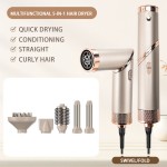 High Speed Multifunctional Hair Dryer  5-In-1 Hair Styler Set Powerful Curler Hot Air Styler Brush