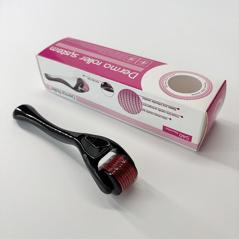 Custom logo Derma Roller 540 Microneedling Darma Roller Beard Growth Hair Roller Micro Needle Face Dermarol 0.5mm Dermaroller