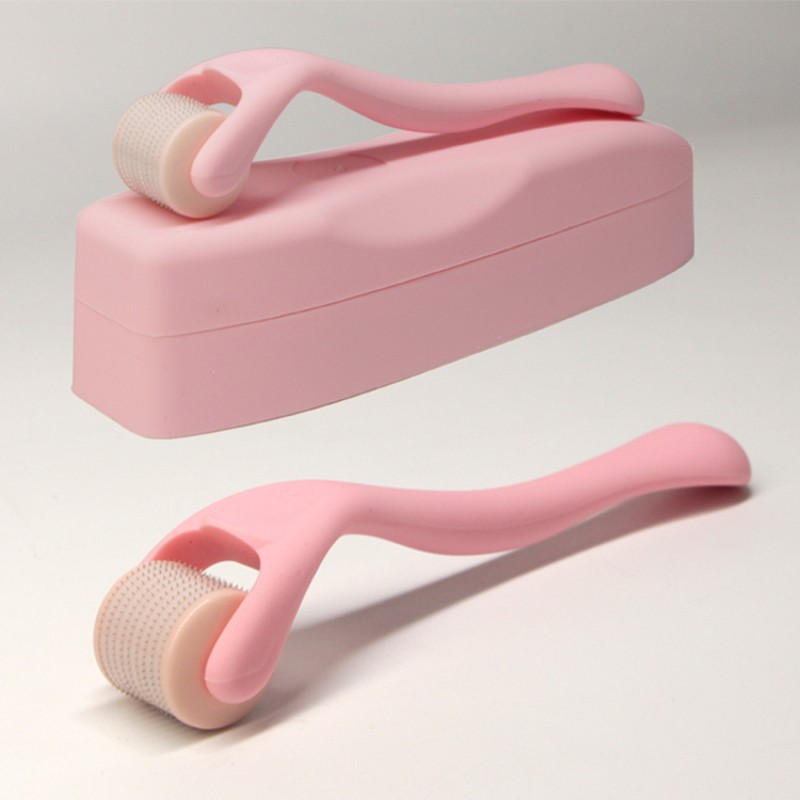 OEM Pink Matte Derma Roller 540needles for Beard Hair Growth 0.5mm Titanium Microneedle Best Quality