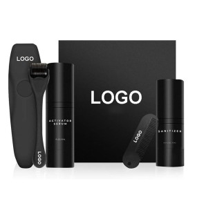 Private Label 4PCS Men's Beard Care Kit Strengthens Beard & Mustache Growth Oil Kit Beauty & Personal Care Product