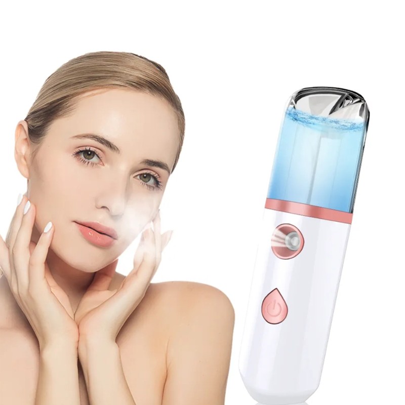 2025 Face Moisture Device USB Rechargeable ABS Mini Pocket Portable Nano Facial Mist Spray Facial Steamer Nano Mister