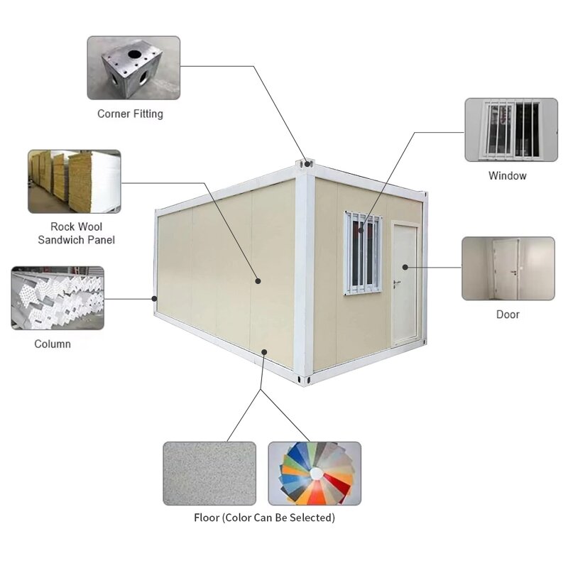 Foldable Container Room Manufacturer - Lightweight Steel Structure Quick Installation