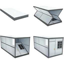 Modular Folding Container House Manufacturer - 20ft 40ft Steel Prefab Solar System