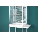 Large Parrot Cage Manufacturer - OKKPETS Manufacturer Black Metal Iron 4 Wheels